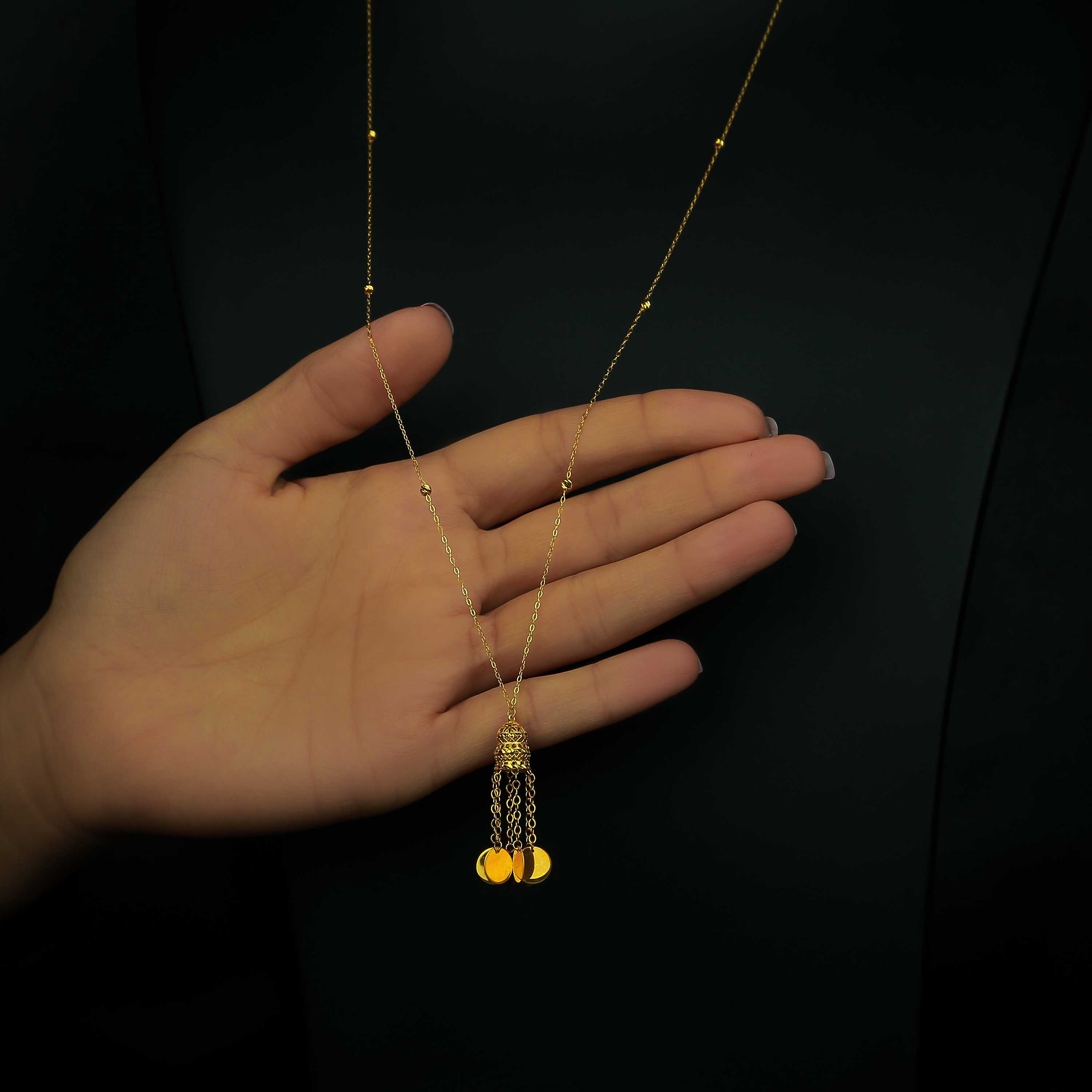 21 karat gold necklace, Turkish made - (H-0622)